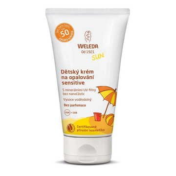 Dětský krém na opalování SPF50 Sensitive 50ml Weleda 